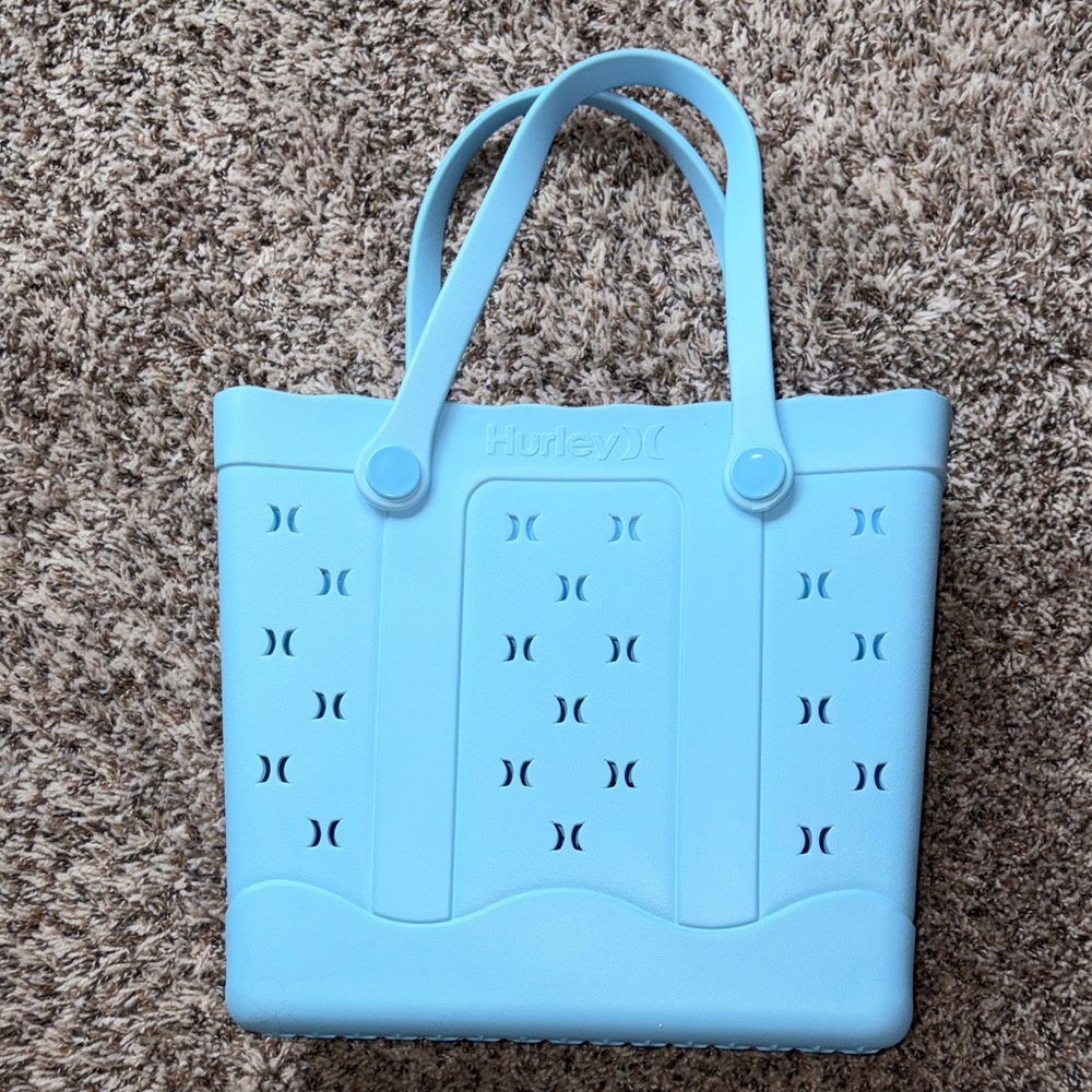 Hurley Baby Blue Silicone Tote Bag